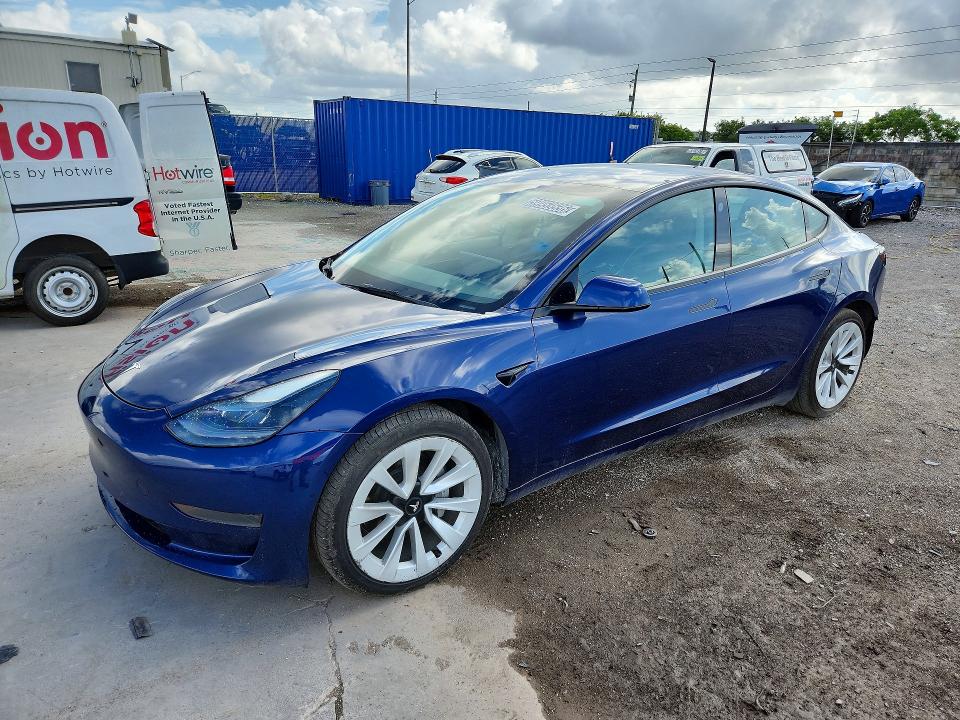 Продажа на аукционе авто 2022 Tesla Model 3, vin: 5YJ3E1EA2NF289901, номер лота: 59953536