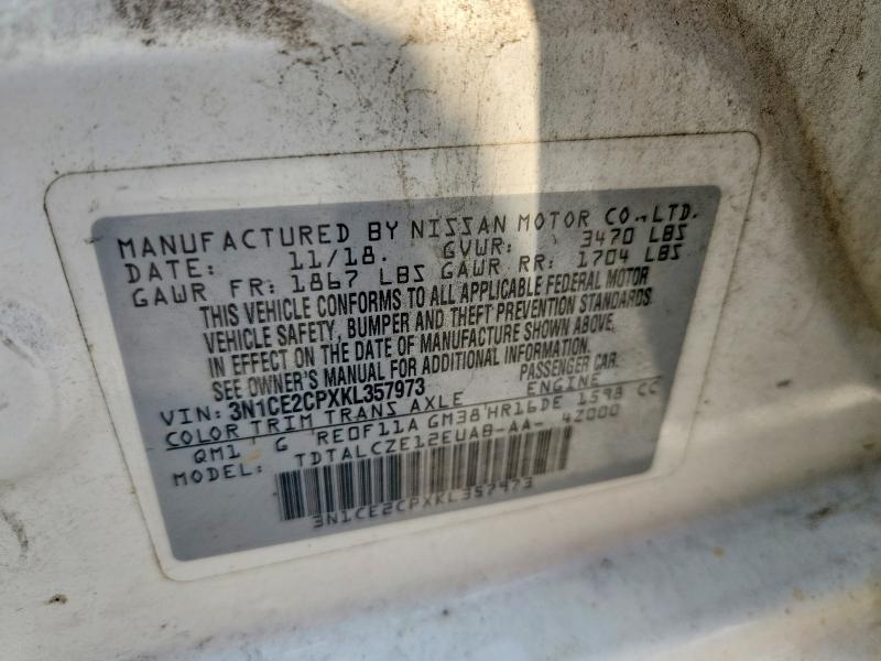 Aukcja sprzedaży 2019 Nissan Versa Note, vin: 3N1CE2CPXKL357973, numer aukcji: 62837266