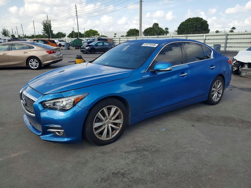 Продажа на аукционе авто 2014 Infiniti Q50, vin: JN1BV7AR6EM681199, номер лота: 61874446