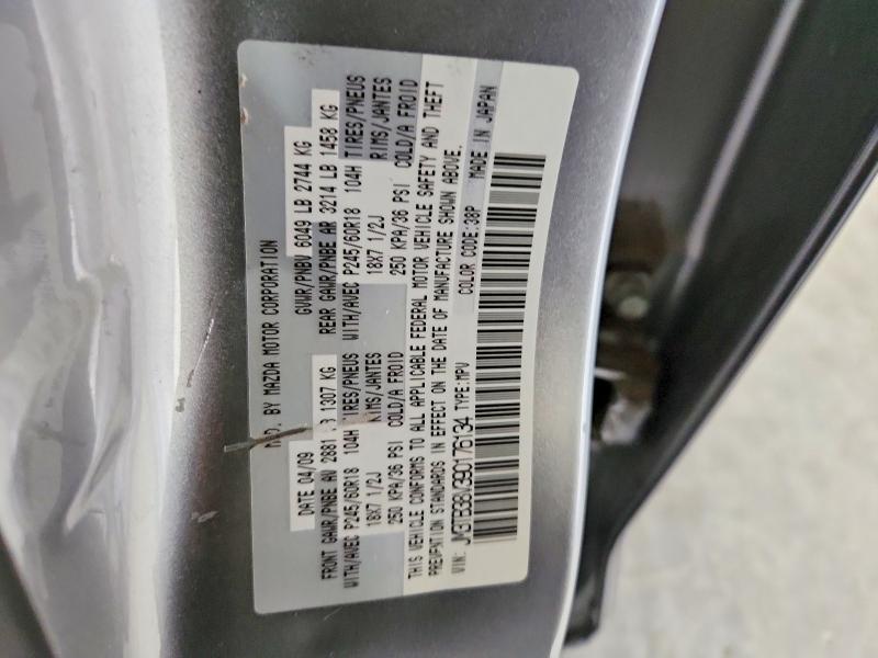 Auction sale of the 2009 Mazda Cx-9, vin: JM3TB38V390176134, lot number: 59628336