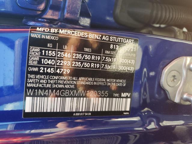 Auction sale of the 2021 Mercedes-benz Glb, vin: W1N4M4GBXMW120355, lot number: 62325796