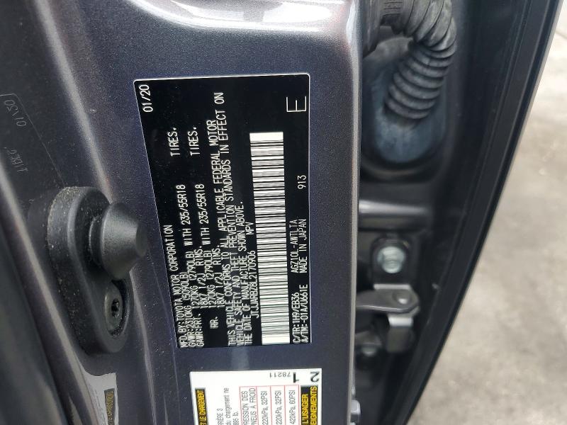 Aukcja sprzedaży 2020 Lexus Nx, vin: JTJJARBZ8L2170906, numer aukcji: 62628006