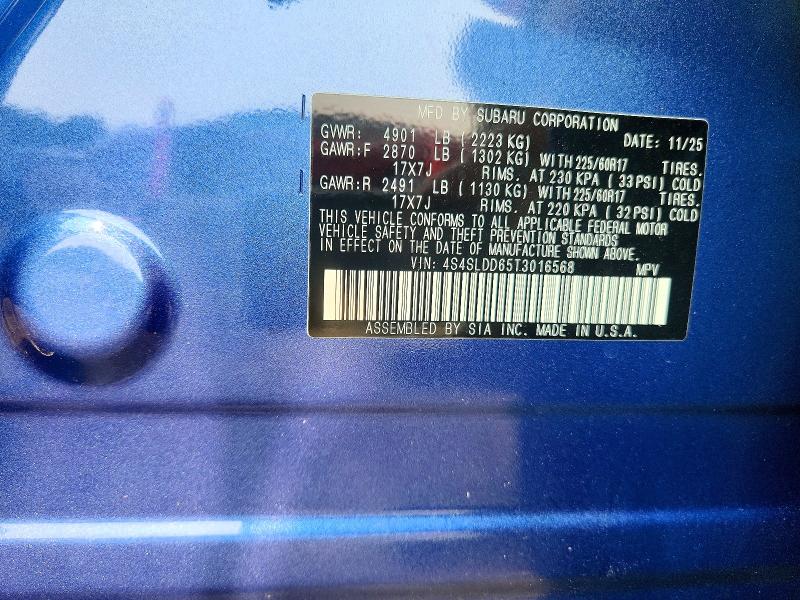 Продаж на аукціоні авто 2026 Subaru Forester, vin: 4S4SLDD65T3016568, номер лоту: 60559376