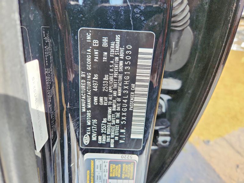 Aukcja sprzedaży 2017 Kia Optima, vin: 5XXGU4L3XHG135030, numer aukcji: 62409016