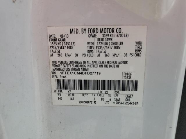Aukcja sprzedaży 2013 Ford F150, vin: 1FTEX1CM4DFD27719, numer aukcji: 62248206