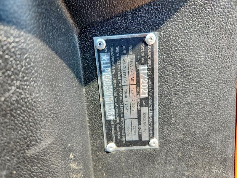 2021 Jiajue Scooter 150cc მანქანა იყიდება აუქციონზე, vin: LLPTGKDG2M1011326, აუქციონის ნომერი: 63331466