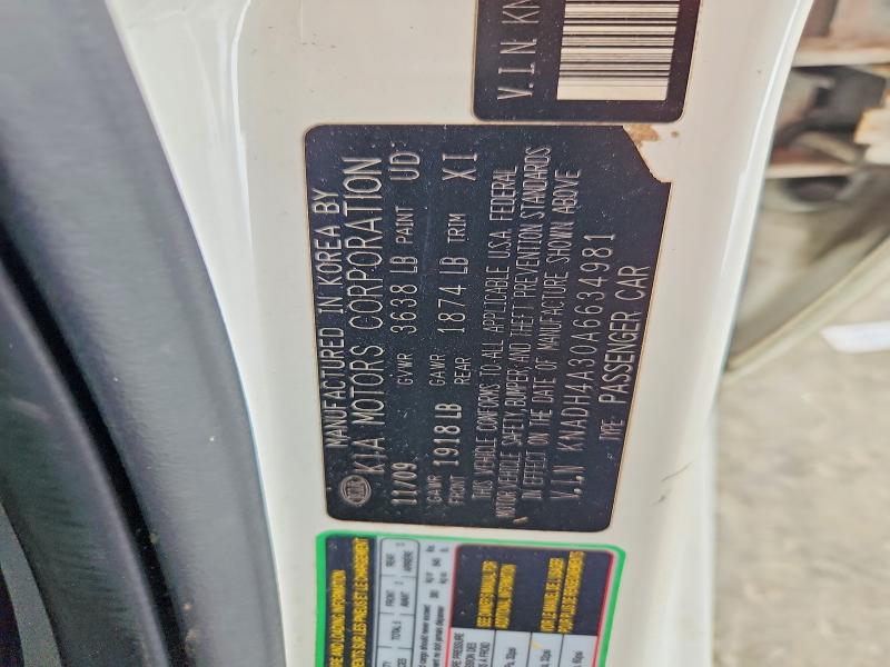 Продаж на аукціоні авто 2010 Kia Rio, vin: KNADH4A30A6634981, номер лоту: 62768216