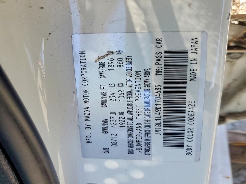 62425556 :رقم المزاد ، JM1BL1L49D1704685 vin ، 2013 Mazda Speed مزاد بيع
