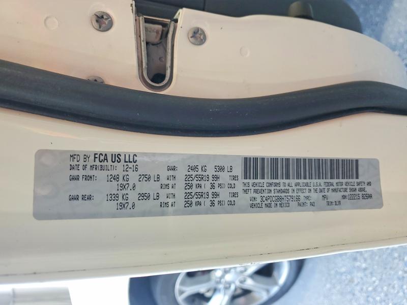 60955536 :رقم المزاد ، 3C4PDCGB8HT579166 vin ، 2017 Dodge Journey مزاد بيع