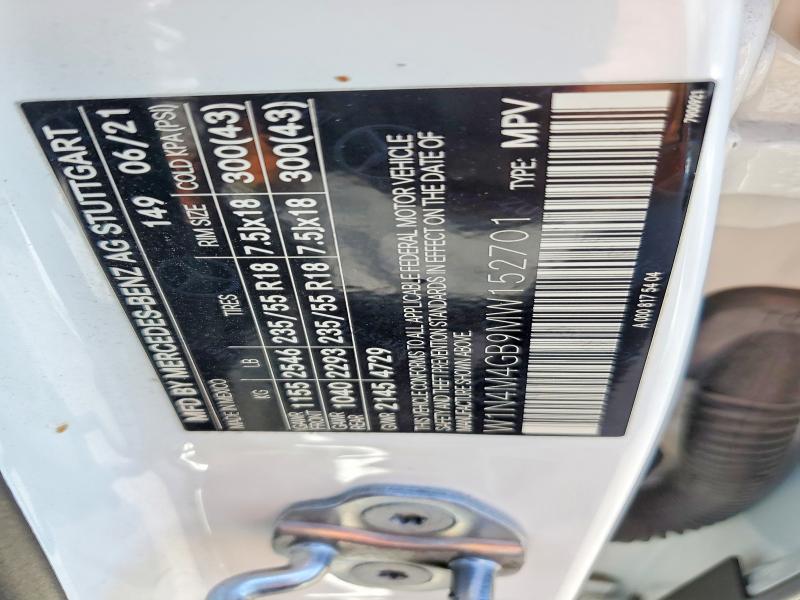 Продаж на аукціоні авто 2021 Mercedes-benz Glb, vin: W1N4M4GB9MW152701, номер лоту: 60450276