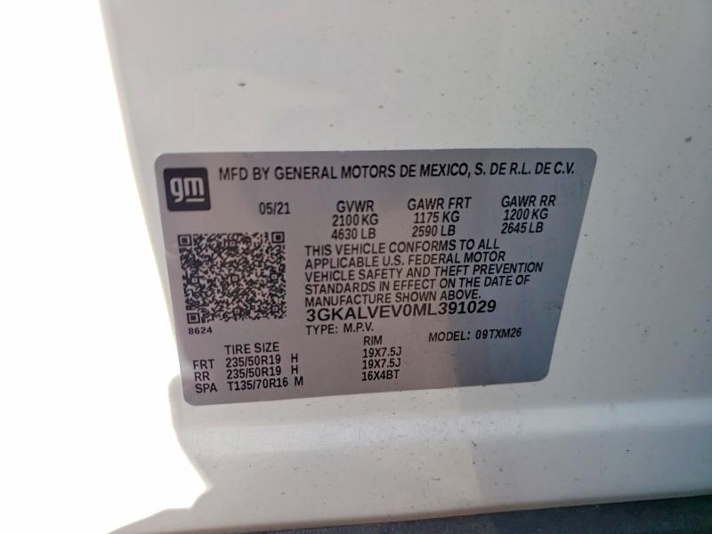 Продажа на аукционе авто 2021 Gmc Terrain, vin: 3GKALVEV0ML391029, номер лота: 60162896