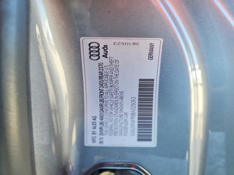 Aukcja sprzedaży 2011 Audi A5, vin: WAUVFAFR9BA025053, numer aukcji: 59950976