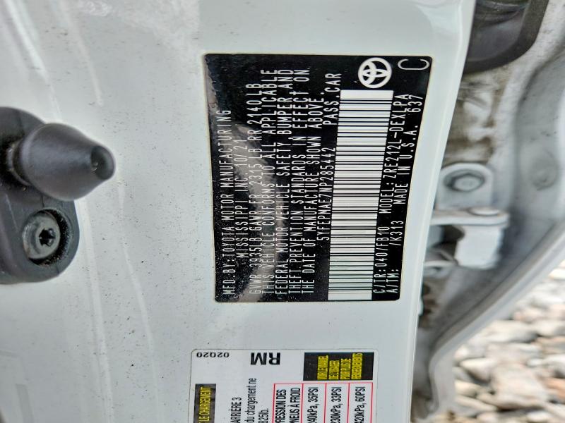 63511736 :رقم المزاد ، 5YFEPMAE7NP285442 vin ، 2022 Toyota Corolla مزاد بيع