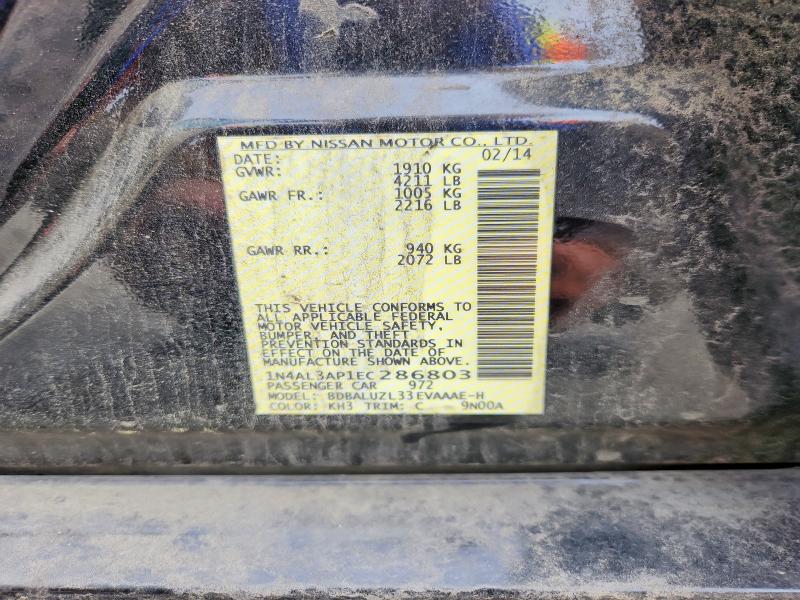 Aukcja sprzedaży 2014 Nissan Altima, vin: 1N4AL3AP1EC286803, numer aukcji: 61481406