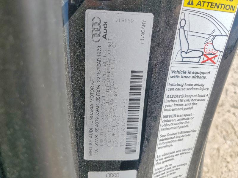 60305186 :رقم المزاد ، TRUUF38J791022539 vin ، 2009 Audi Tts مزاد بيع