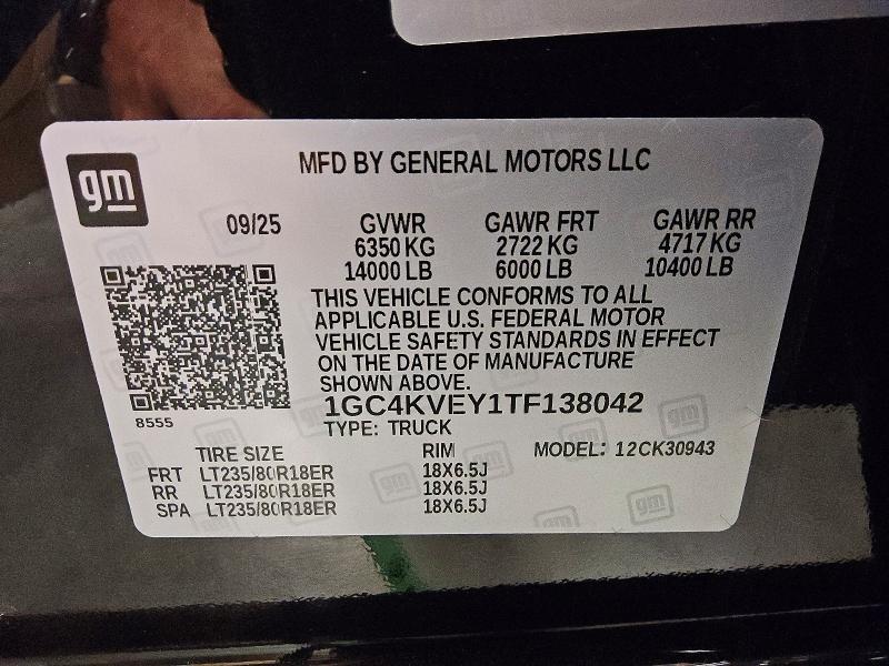Продажа на аукционе авто 2026 Chevrolet Silverado, vin: 1GC4KVEY1TF138042, номер лота: 61042896