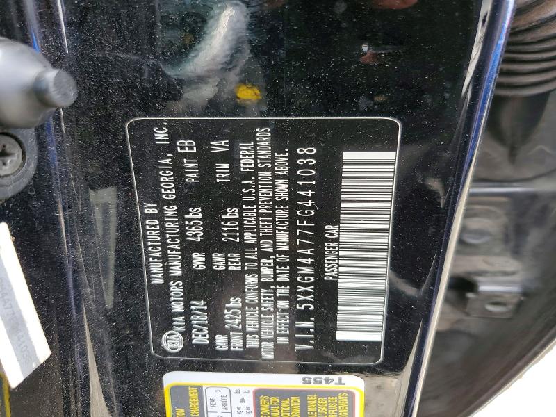 76293465 :رقم المزاد ، 5XXGM4A77FG441038 vin ، 2015 Kia Optima مزاد بيع