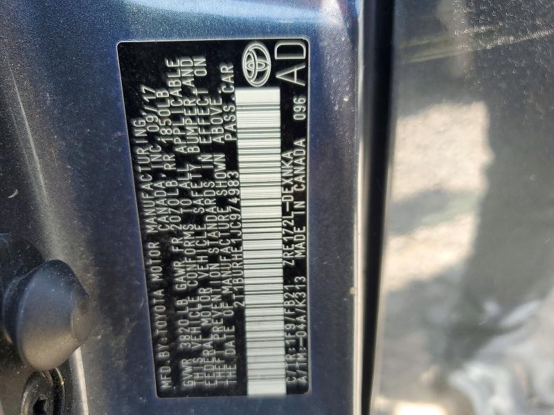 Aukcja sprzedaży 2018 Toyota Corolla, vin: 2T1BURHE1JC974983, numer aukcji: 60919636