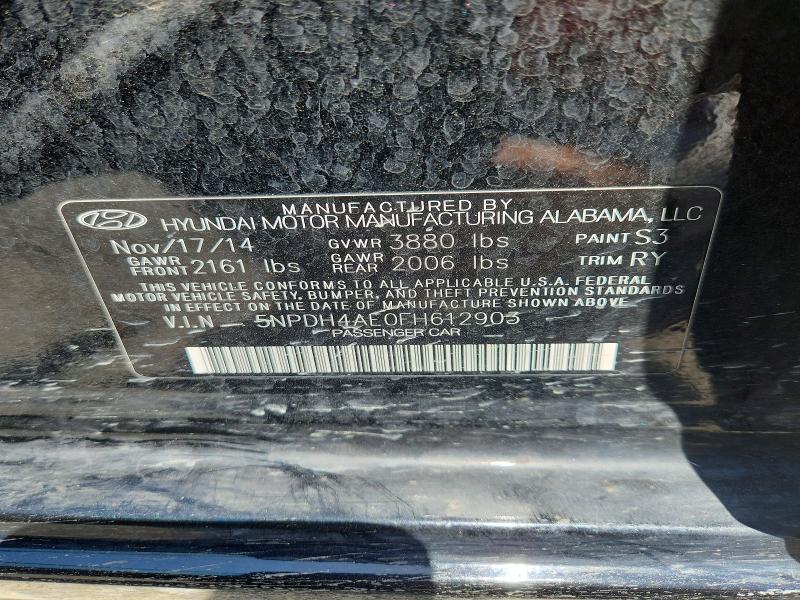 Aukcja sprzedaży 2015 Hyundai Elantra, vin: 5NPDH4AE0FH612903, numer aukcji: 61961616