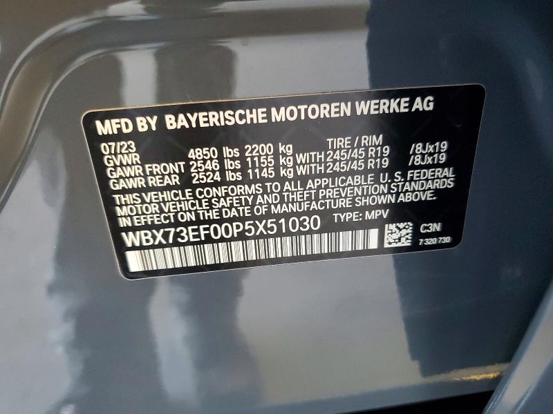 Aukcja sprzedaży 2023 Bmw X1, vin: WBX73EF00P5X51030, numer aukcji: 61376196