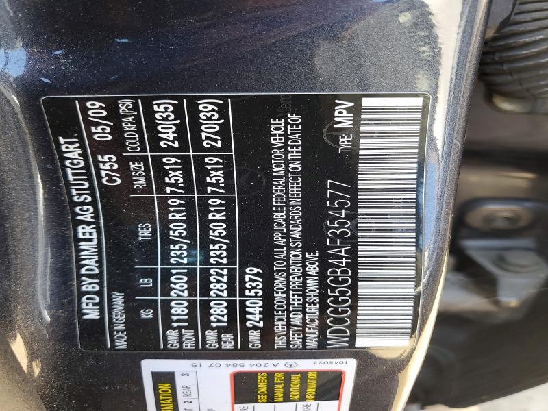 Продаж на аукціоні авто 2010 Mercedes-benz Glk, vin: WDCGG5GB4AF354577, номер лоту: 63031196