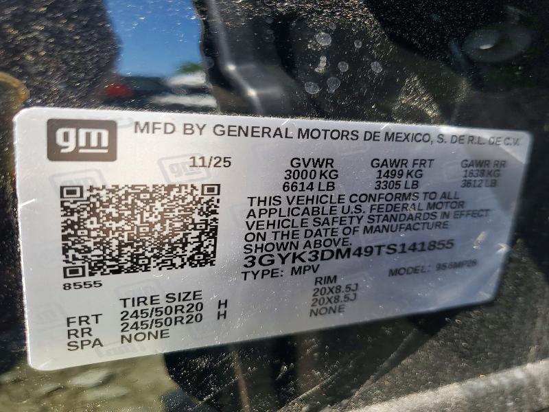 62316286 :رقم المزاد ، 3GYK3DM49TS141855 vin ، 2026 Cadillac Optiq مزاد بيع