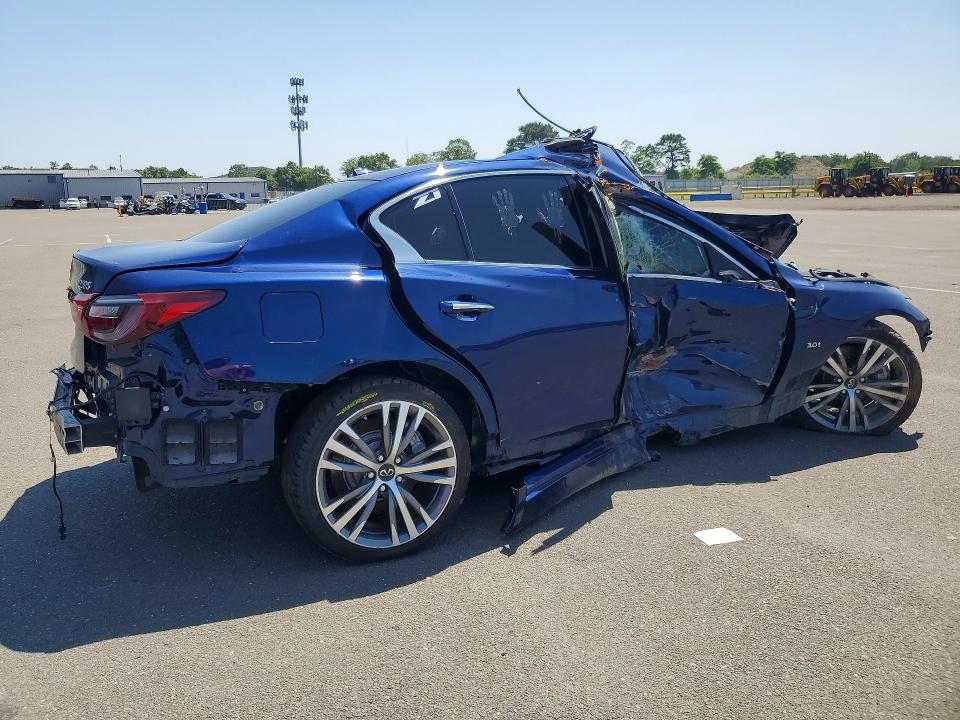 59771016 :رقم المزاد ، JN1EV7AR8KM591691 vin ، 2019 Infiniti Q50 مزاد بيع