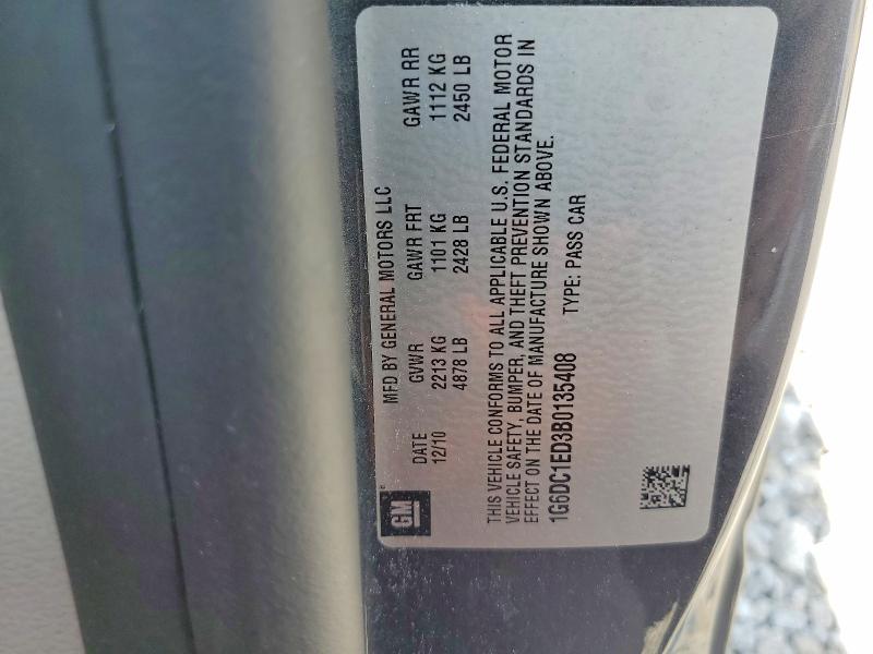 Продаж на аукціоні авто 2011 Cadillac Cts, vin: 1G6DC1ED3B0135408, номер лоту: 59945686