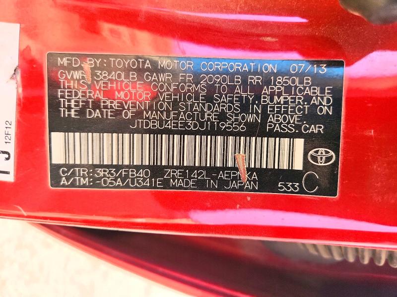 Продажа на аукционе авто 2013 Toyota Corolla, vin: JTDBU4EE3DJ119556, номер лота: 60176496