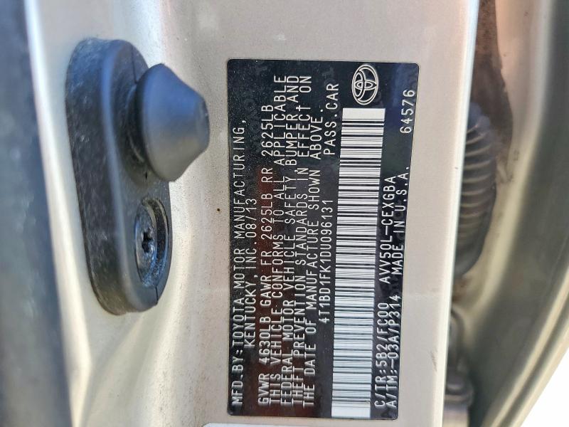 Aukcja sprzedaży 2013 Toyota Camry Hybrid, vin: 4T1BD1FK1DU096131, numer aukcji: 58473686
