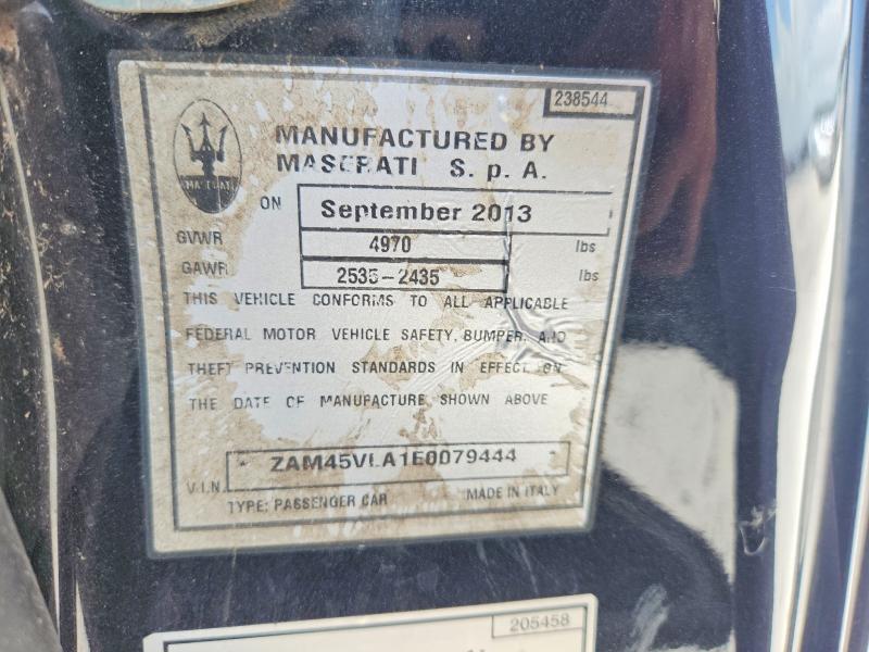 Aukcja sprzedaży 2014 Maserati Granturismo, vin: ZAM45VLA1E0079444, numer aukcji: 61933656