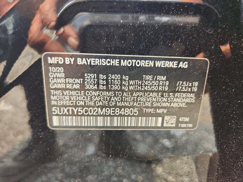 Продаж на аукціоні авто 2021 Bmw X3, vin: 5UXTY5C02M9E84805, номер лоту: 60917016