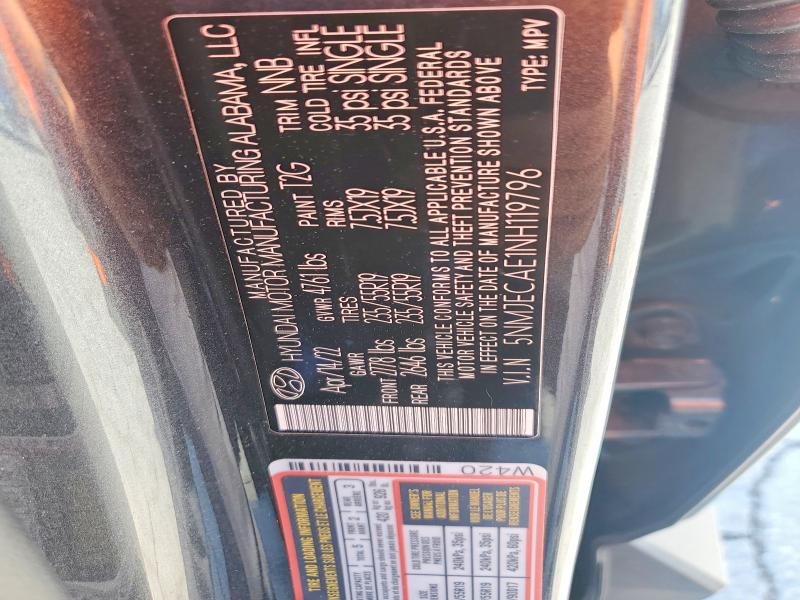 Продаж на аукціоні авто 2022 Hyundai Tucson, vin: 5NMJECAE1NH119796, номер лоту: 60562616