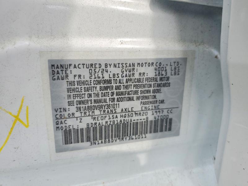 Продажа на аукционе авто 2024 Nissan Sentra, vin: 3N1AB8DV9RY361011, номер лота: 62080206