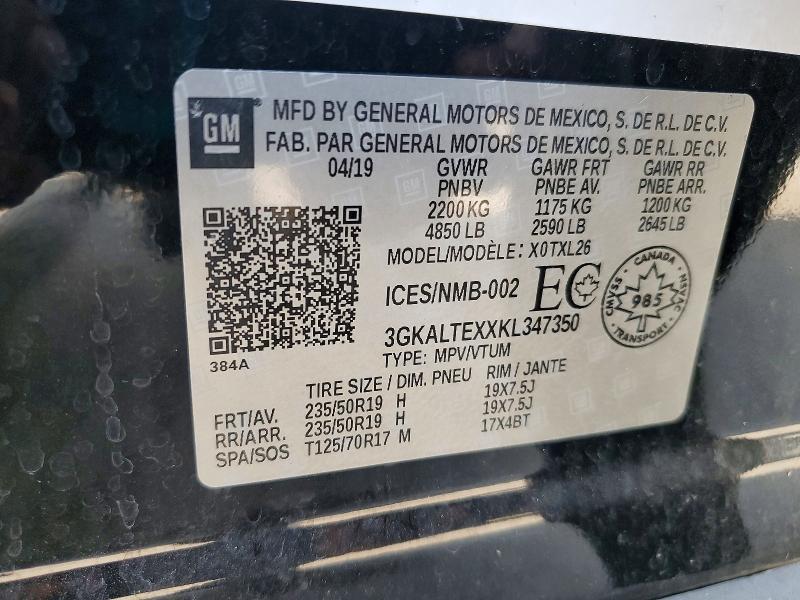 Продаж на аукціоні авто 2019 Gmc Terrain, vin: 3GKALTEXXKL347350, номер лоту: 61123876