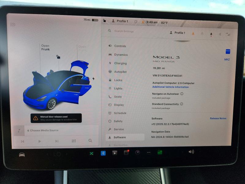 2018 Tesla Model 3 მანქანა იყიდება აუქციონზე, vin: 5YJ3E1EA0JF160341, აუქციონის ნომერი: 62086346