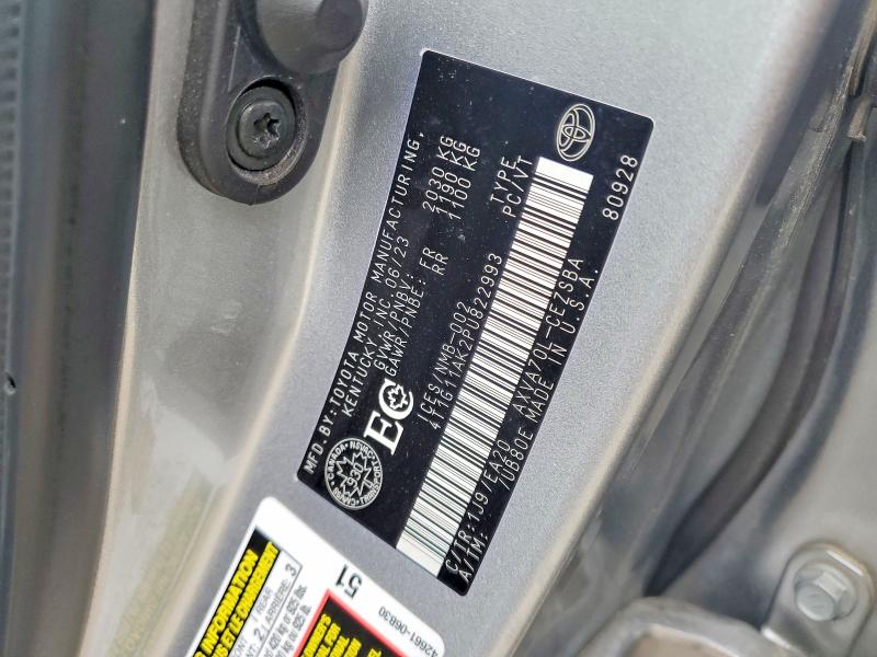 61868706 :رقم المزاد ، 4T1G11AK2PU822993 vin ، 2023 Toyota Camry مزاد بيع