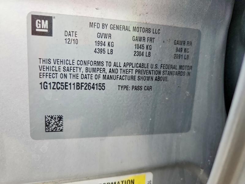 Aukcja sprzedaży 2011 Chevrolet Malibu, vin: 1G1ZC5E11BF264155, numer aukcji: 63177166