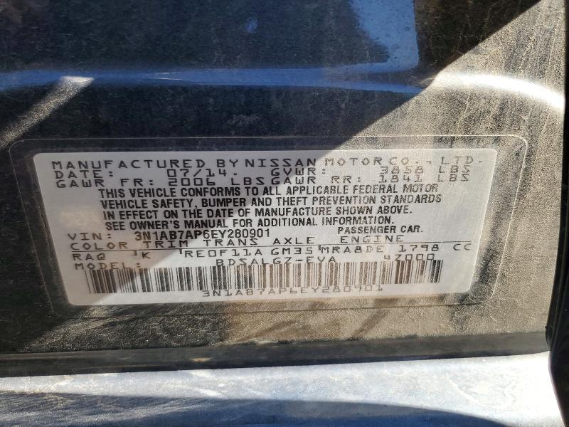 Продажа на аукционе авто 2014 Nissan Sentra, vin: 3N1AB7AP6EY280901, номер лота: 60662006
