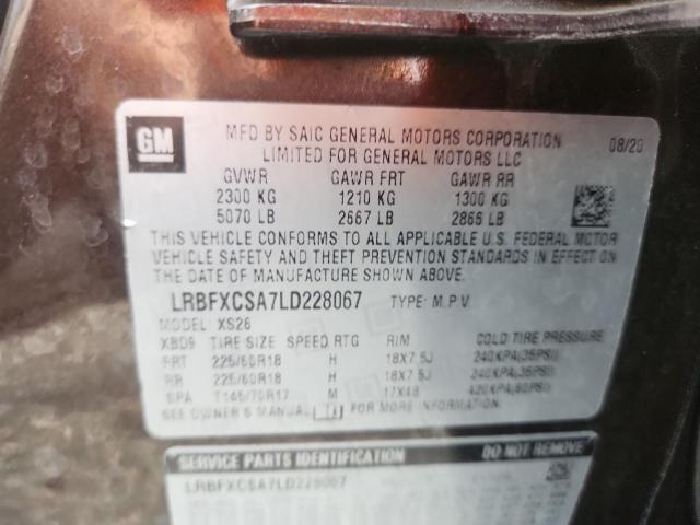 Aukcja sprzedaży 2020 Buick Envision, vin: LRBFXCSA7LD228067, numer aukcji: 61081526