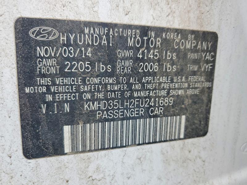Продажа на аукционе авто 2015 Hyundai Elantra Gt, vin: KMHD35LH2FU241689, номер лота: 63243936