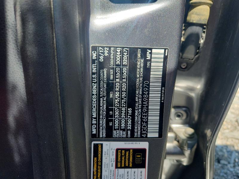 Продаж на аукціоні авто 2017 Mercedes-benz Gls, vin: 4JGDF6EE9HA984970, номер лоту: 62345466