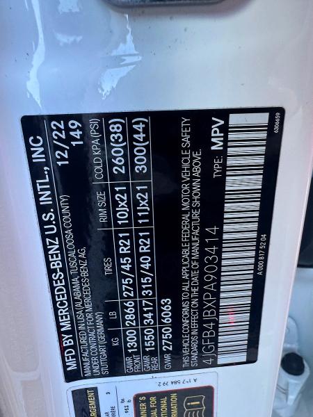 Aukcja sprzedaży 2023 Mercedes-benz Gle, vin: 4JGFB4JBXPA903414, numer aukcji: 62476216