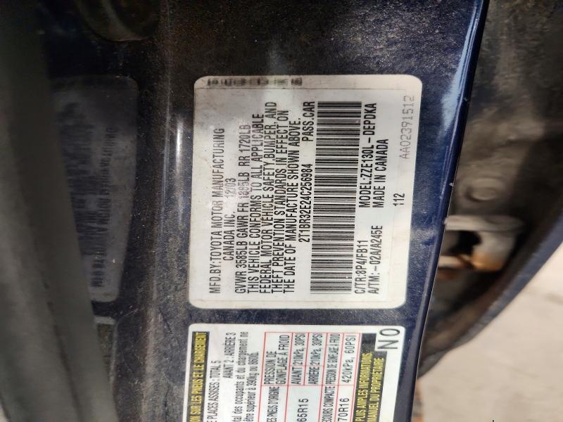 Aukcja sprzedaży 2004 Toyota Corolla, vin: 2T1BR32E24C256984, numer aukcji: 59893356