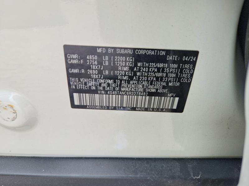 Продажа на аукционе авто 2024 Subaru Outback, vin: 4S4BTANC6R3278482, номер лота: 61748136