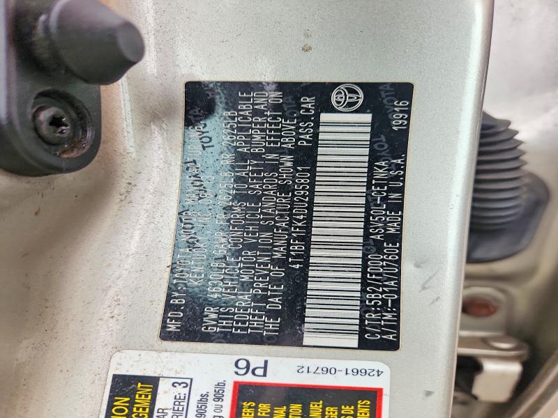 61170296 :رقم المزاد ، 4T1BF1FK4DU295801 vin ، 2013 Toyota Camry مزاد بيع