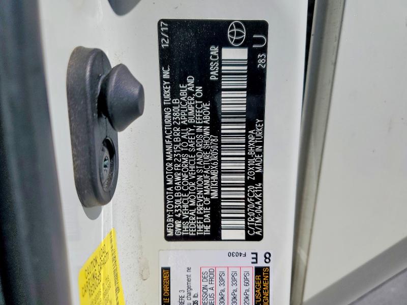 62132526 :رقم المزاد ، NMTKHMBX6JR050787 vin ، 2018 Toyota C-hr مزاد بيع