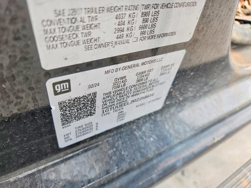 61363326 :رقم المزاد ، 1GTUUEEL2RZ258616 vin ، 2024 Gmc Sierra مزاد بيع