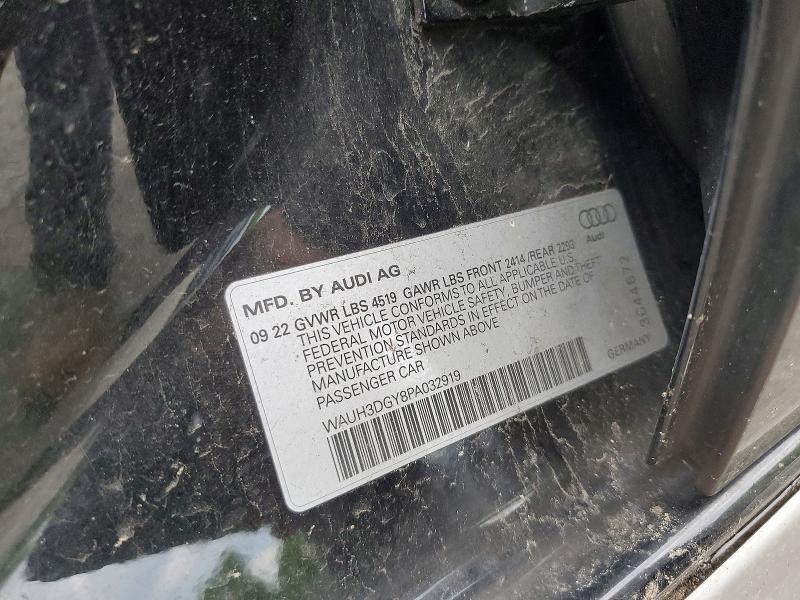 Aukcja sprzedaży 2023 Audi S3, vin: WAUH3DGY8PA032919, numer aukcji: 62927886