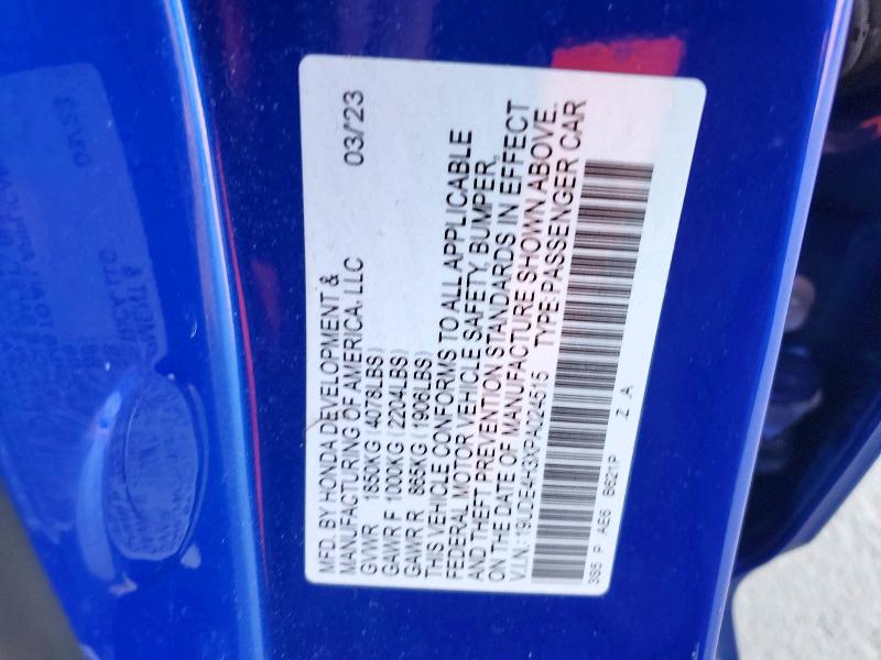 61084356 :رقم المزاد ، 19UDE4H3XPA024515 vin ، 2023 Acura Integra مزاد بيع